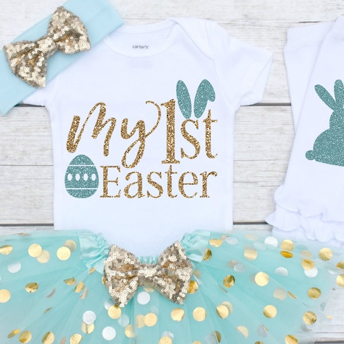 Baby Girl First Easter Outfit Girls 1st Easter Outfit My Etsy