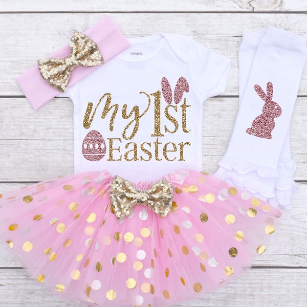 My 1st Easter, Easter Outfit, Easter Outfit Baby, Easter Outfit Girl, Easter Outfit Baby Girl, Baby First Easter, Baby Girl S65 EAS (LPINK)