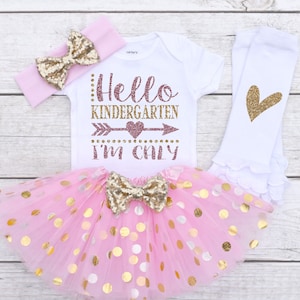 Hello Kindergarten *CUSTOM Name* Kindergarten Shirt Girls, Custom Kindergarten Shirt, Kindergarten Outfit, School Shirt S91 BTS (LIGHTP)