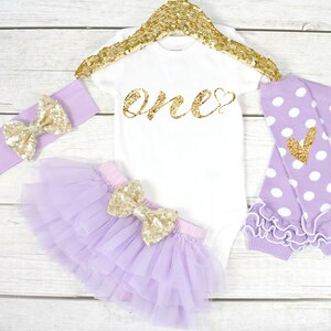 First Birthday Outfit, Baby Girl 1st Birthday Oufit, 1st Birthday Girl, Cake Smash Outfit, 1st Birthday Girl, One (S9) (1BD) (LAV)