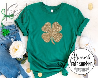 St. Patricks Day Shirt * UNISEX FIT * Shamrock Shirt, Irish Shirt, Shamrock Tee, St Pattys Day Shirt Women, Four Leaf Clover Shirt (SPD)