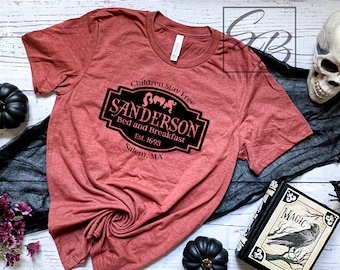 Sanderson Bed and Breakfast Shirt *UNISEX FIT* Halloween Shirt, Hocus Pocus Shirt, Sanderson Sisters Shirt, Halloween TShirt (HWN)