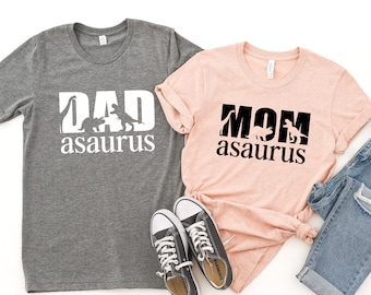 MOMasaurus, DADasaurus, Mom and Dad Dinosaur Shirts, Dinosaur Birthday Shirts, Dino Birthday, Dinosaur Parents, Mom and Dad Dino Shirts