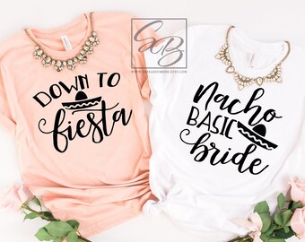 Down to Fiesta Shirts. UNISEX FIT. Down to Fiesta. Fiesta Bachelorette Party Shirts. Fiesta Bachelorette. Bachelorette Party Shirts. S72 BPS