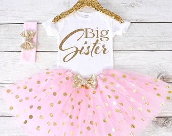 Big Sister Outfit. Big Sister Shirt. Big Sister. Big Sister Tutu Outfit. S43. PGA (LIGHTP)