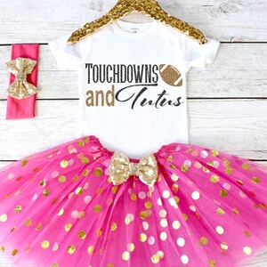 Touchdowns and Tutus. Girls Outfit. Tutu Set. Girls Clothing. Baby Girl Outfits. Girls Clothing. Girls Football Outfit S27 GRL (HOTP)