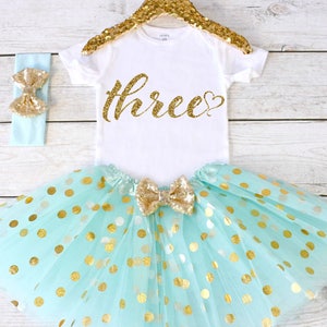 Birthday Outfit 3. CUSTOM AGE. Girls Birthday Outfit. Shirt. 3rd Birthday Outfit. Birthday Outfit Girl. 3rd Birthday. S9 3BD (AQUA)