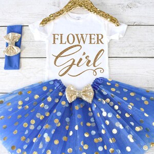 Flower Girl. Flower Girl Shirt. Flower Girl Outfit. Flower Girl Tutu Outfit. Flower Girl TShirt. Rehearsal Dinner. S28 FWG (ROYAL)
