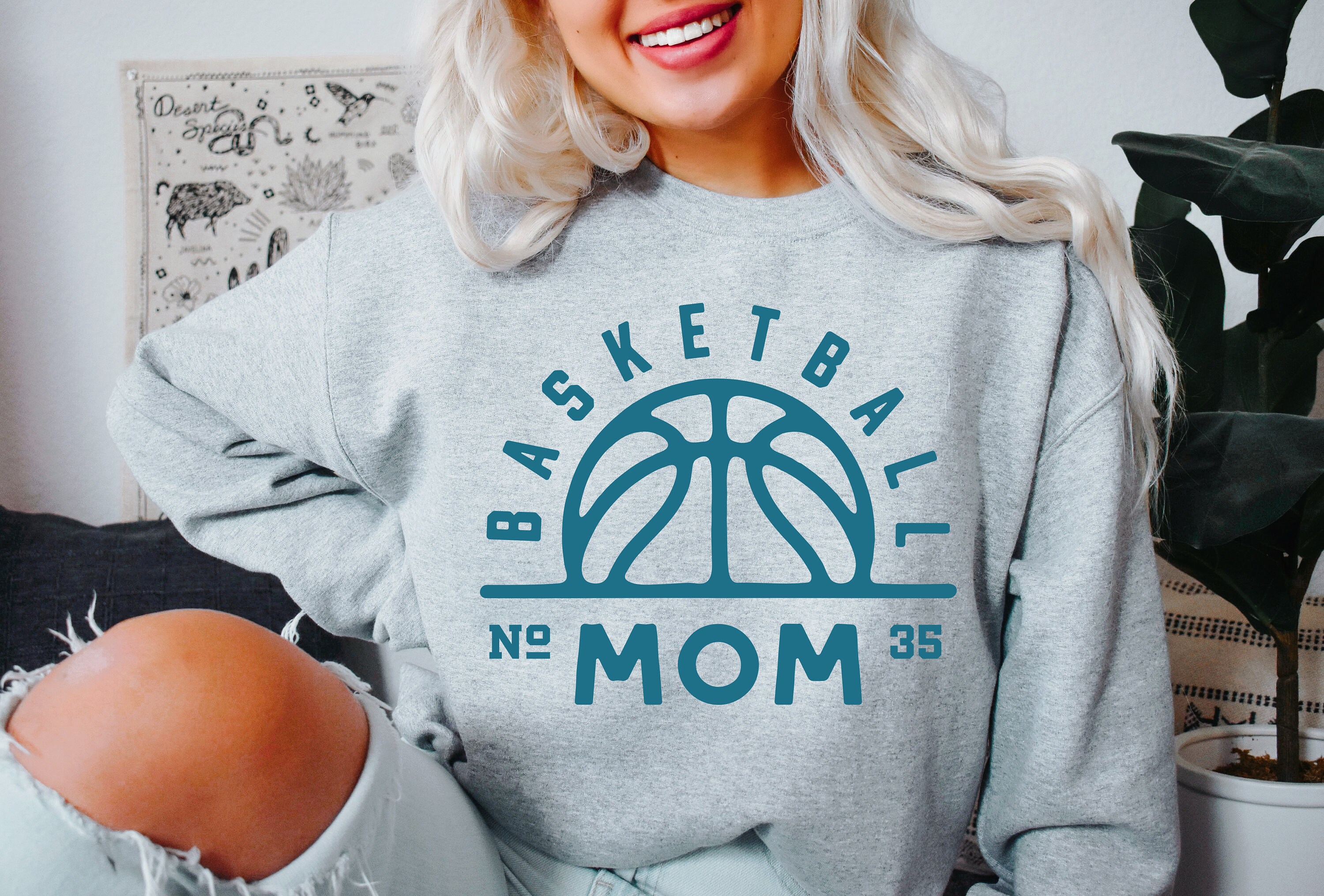 Custom Basketball Sweatshirt Basketball Mom Sweatshirt 