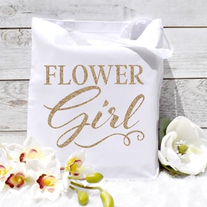 Flower Girl Tote. Bridal Tote. Bridal Party Totes. Flower Girl Totes. Flower Girl Gift. Bridal Tote. Custom Tote. Wedding Tote.