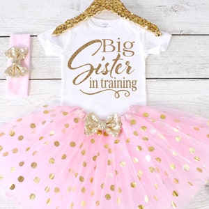 Big Sister in training. Pregnancy Announcement Shirt. Big Sister Announcement Shirt. Promoted to Big. Big Sister Outfit. S21 PGA LIGHTP image 1