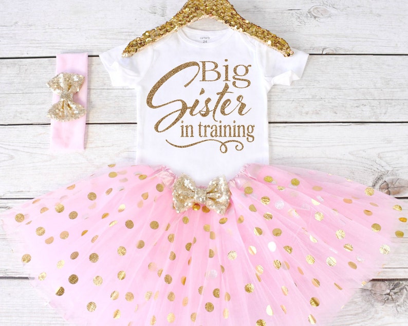 Big Sister in training. Pregnancy Announcement Shirt. Big Sister Announcement Shirt. Promoted to Big. Big Sister Outfit. S21 PGA LIGHTP image 1