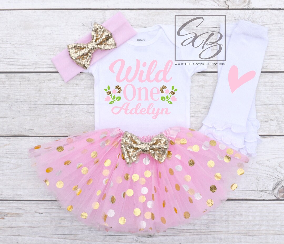 Wild One Birthday Outfit For Girl One Birthday Party Wild One Baby Girl  Outfit Birthday Dress Wild