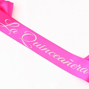 La Quinceanera Sash. 15 Birthday Sash. Custom Birthday Sash. Fiesta de Quince Años. Quinceanera Sash