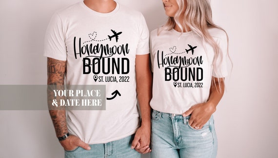 Just Married Wedding Gift Couples Beach Vacation Honeymoon T-Shirt Just Married Wedding Gift Couples Beach Vacation Honeymoon T-Shirt
