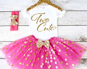 Two Cute. 2nd Birthday Outfit. Girls Birthday Outfit. Birthday Shirt. Birthday Tutu Outfit. Birthday Girl. 2nd birthday S2 2BD (HOTP)