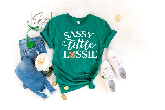 Sassy Little Lassie *UNISEX FIT* St Patricks Day Shirt, Sassy Little Lassie Shirt, St Paddys Day Shirt, St. Patrick's Day Shirt S60 (SPD)