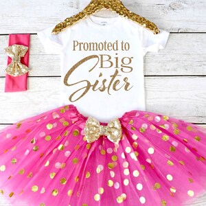 Promoted to Big Sister. Pregnancy Announcement Shirt. Big Sister Announcement. Promoted to Big. Big Sister Top. S24. PGA (HOTP)