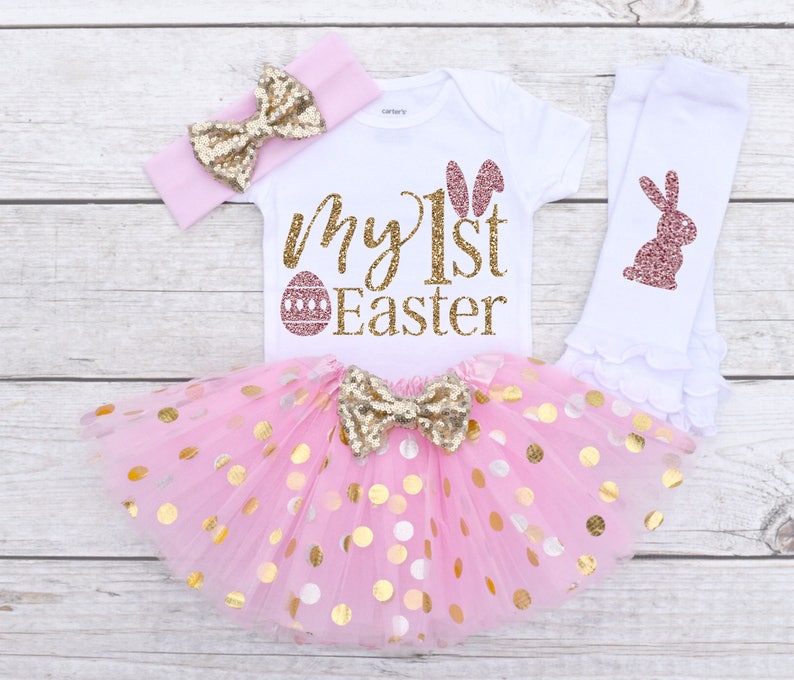 My 1st Easter Easter Outfit Easter Outfit Baby Easter Etsy
