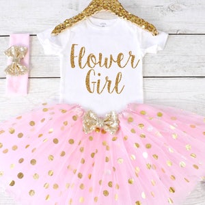 Flower Girl. CUSTOM font. Flower Girl Shirt. Flower Girl Outfit. Flower Girl Tutu Outfit. Flower Girl. Rehearsal Dinner. S31 FWG (LIGHTP)