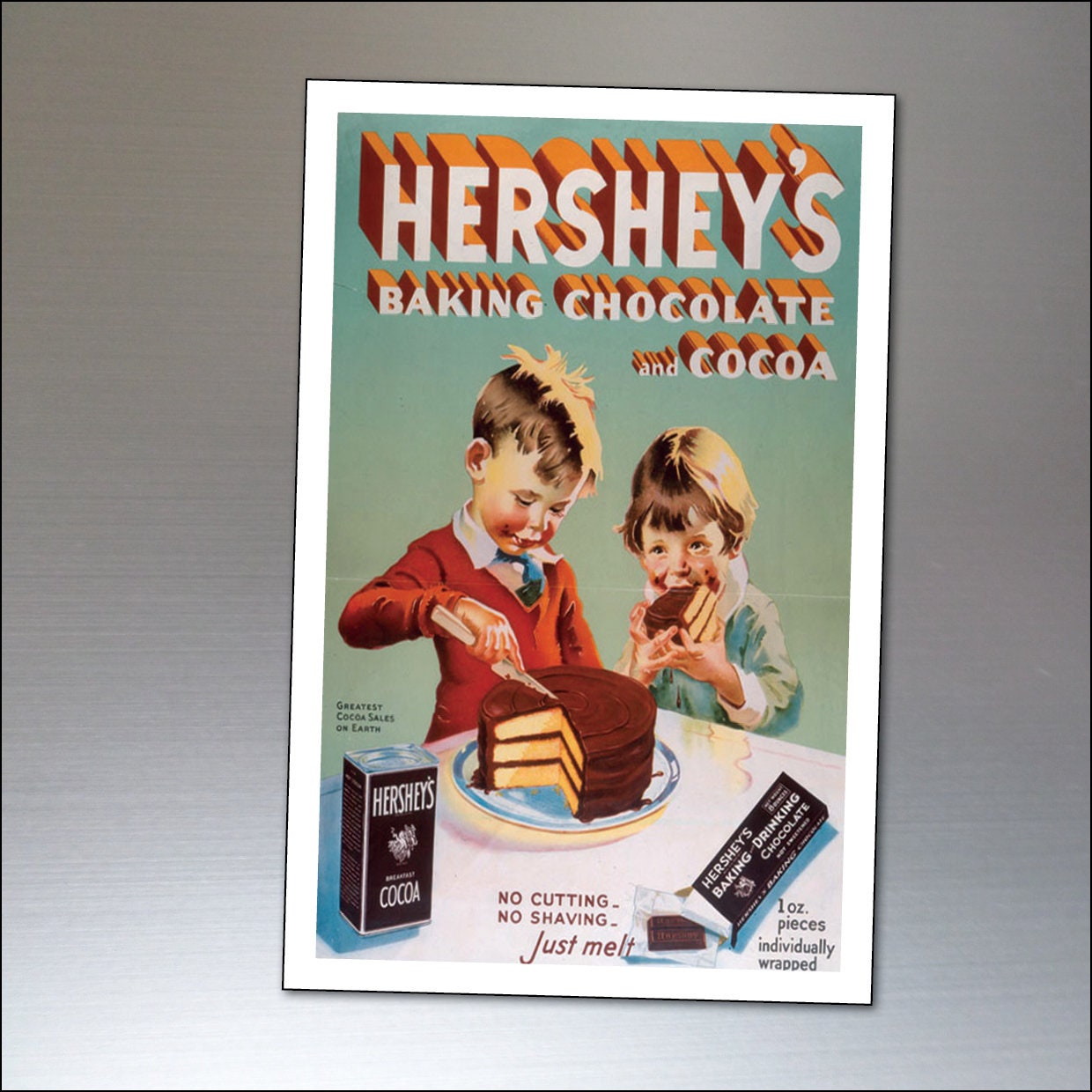 Chocolate Cookie FRIDGE MAGNET sign poster advertisement 