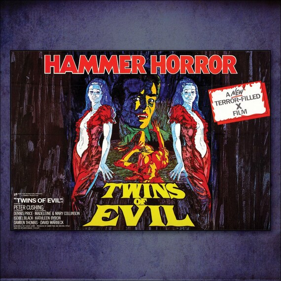 Hammer Horror fridge magnets classic Film Poster Set of 8 magnets No.1
