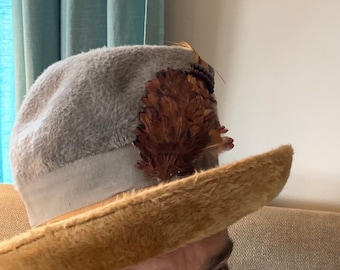 Vintage Alpine Hat -velda Original Large - Black Felt Union  display picture 1