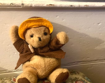 Vintage 1975 Paddington Bear by Eden Toys Raincoat, Galoshes