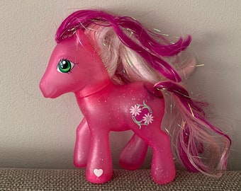 Vintage Hasbro My Little Pony, Pink Glitter Body