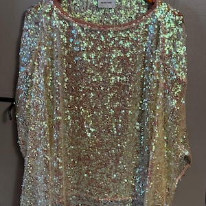 Vintage Rachel Comey Long-Sleeved Sequined Shirt / Size Medium