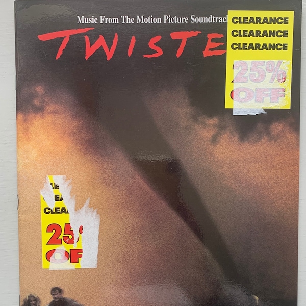 Vintage 1990s Sheet Music Twister Motion Picture / Soundtrack Movie Book / 1996 Warner Bros Song & Lyrics Book / Soul Asylum / Stevie Nicks
