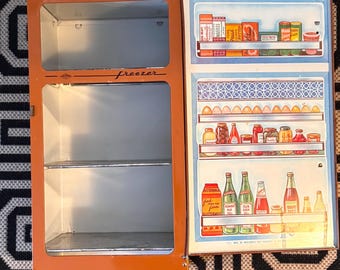 Vintage Wolverine Toy Refrigerator and Stove, Vintage Toy in
