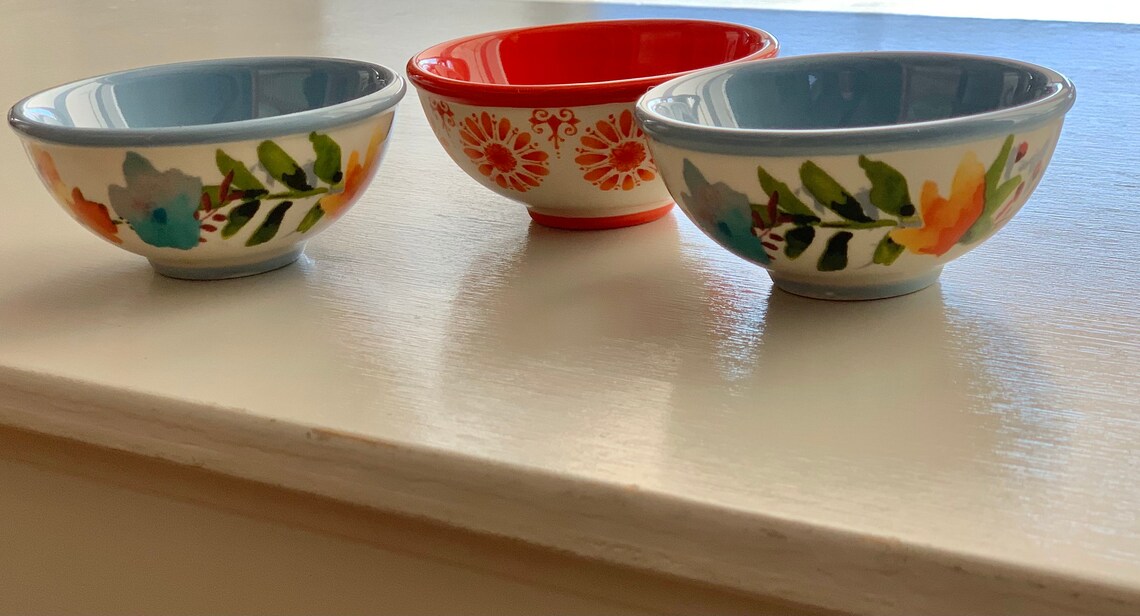 Dipping Bowl Set Small Decorative Salt Bowls Tiny Pioneer Etsy