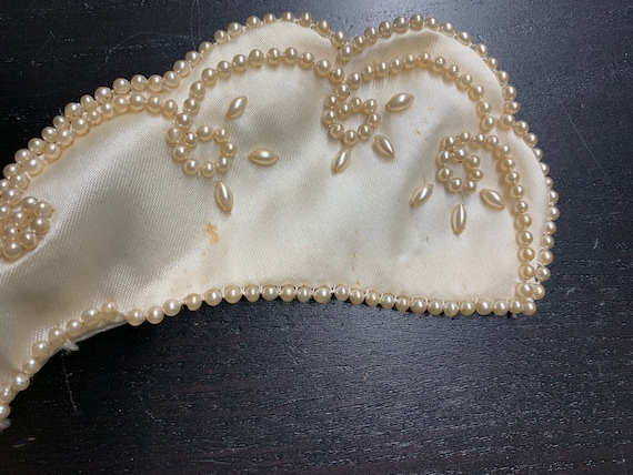 Vintage Satin Beaded Detachable Collars Bride Wed… - image 3