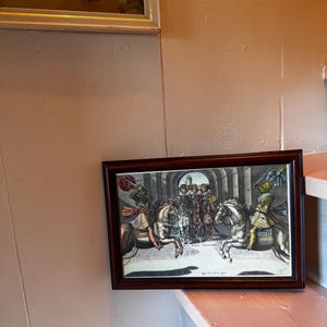 Vintage Antoine de Pluvinel Horse Print, Framed Equestrian Engraving