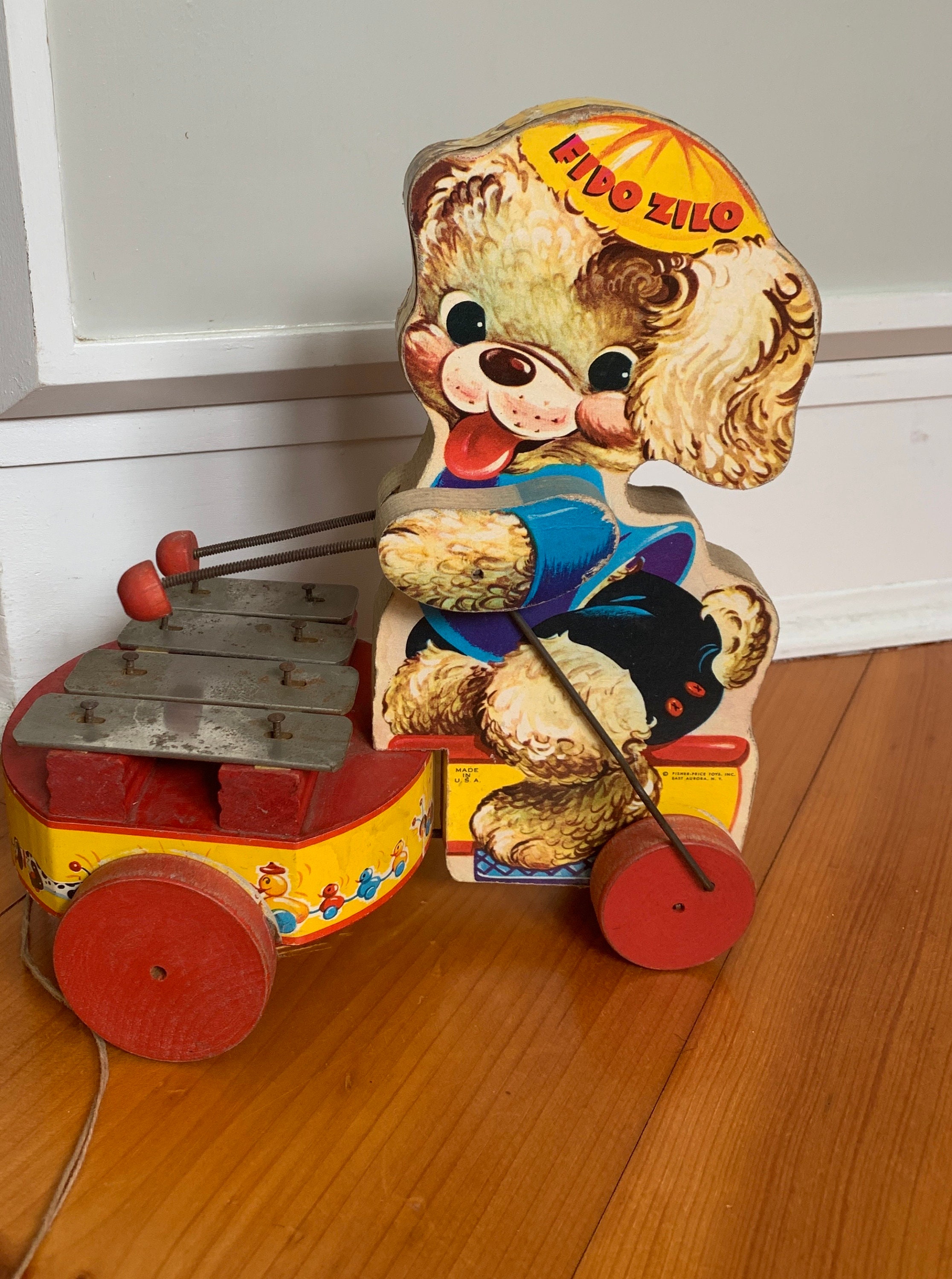 Fisher price pull dog vintage sale