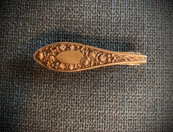 Vintage Silver Spoon or Fork Hair Barrette Made o… - image 1