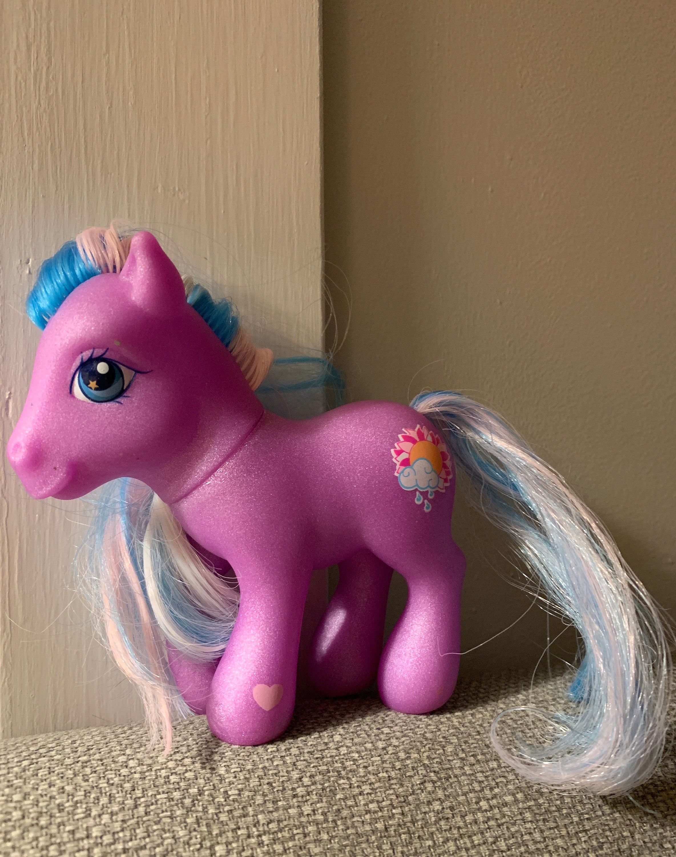 Vintage Hasbro My Little Pony G3: Glittery Sunshower, Blue Eyes - Etsy