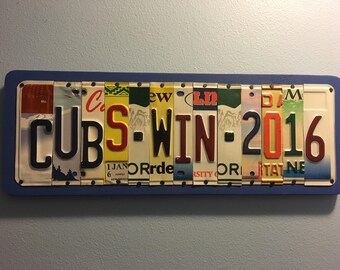 Cubs License Plate Etsy