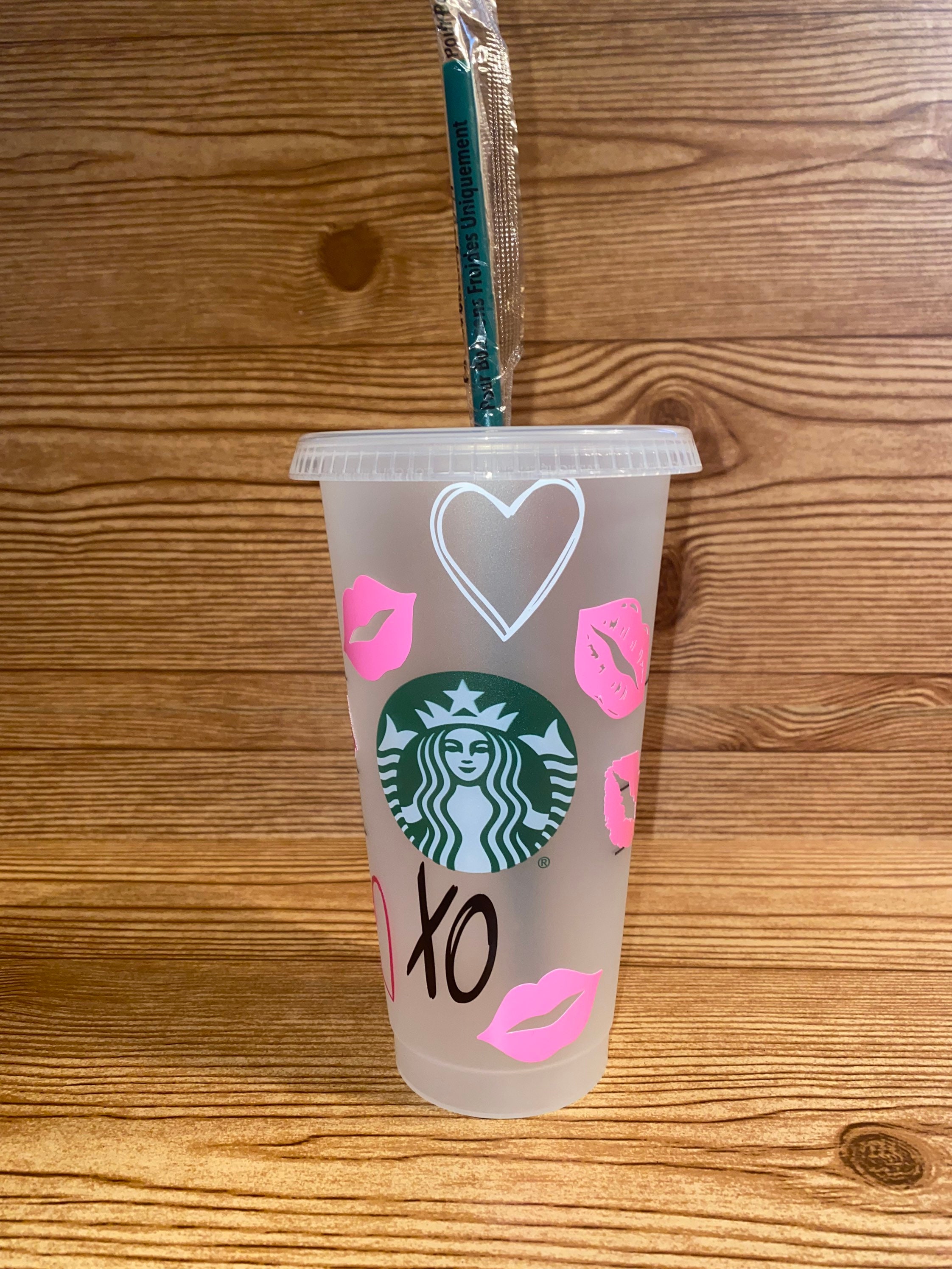 Valentines Starbucks tumbler Etsy