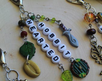 Handmade Hobbit Keychain, Bag Charm, Bag Charms, Purse Keychains, Fantasycore, Whimsical Accessories, Renaissance Faire, LoTR