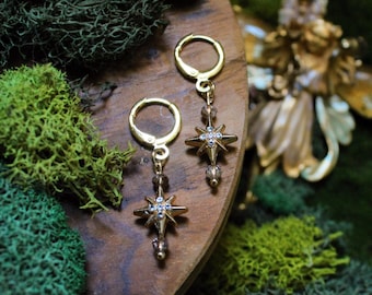 Starburst Earrings, Fantasycore, Fantasy Jewelry, Minimalist Earrings