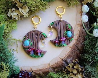Magical Portal Polymer Clay Earrings/ Fairycore/Enchanted Jewelry