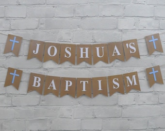 Personalized Christening Bunting: Baptism Decoration