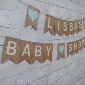 PERSONALISED BABY SHOWER Bunting. Any colour to make the day more special image 5
