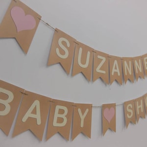 PERSONALISED BABY SHOWER Bunting. Any colour to make the day more special image 4