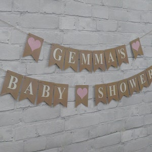 PERSONALISED BABY SHOWER Bunting. Any colour to make the day more special image 3