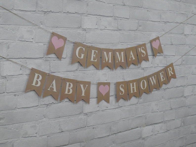 PERSONALISED BABY SHOWER Bunting. Any colour to make the day more special image 3