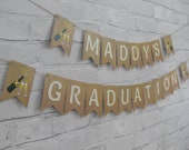 Personalised Graduation Bunting Banner. Graduation Decoration. Personalised lock down graduation.