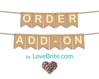 Bunting Add On.  Extra names and loose pennants.